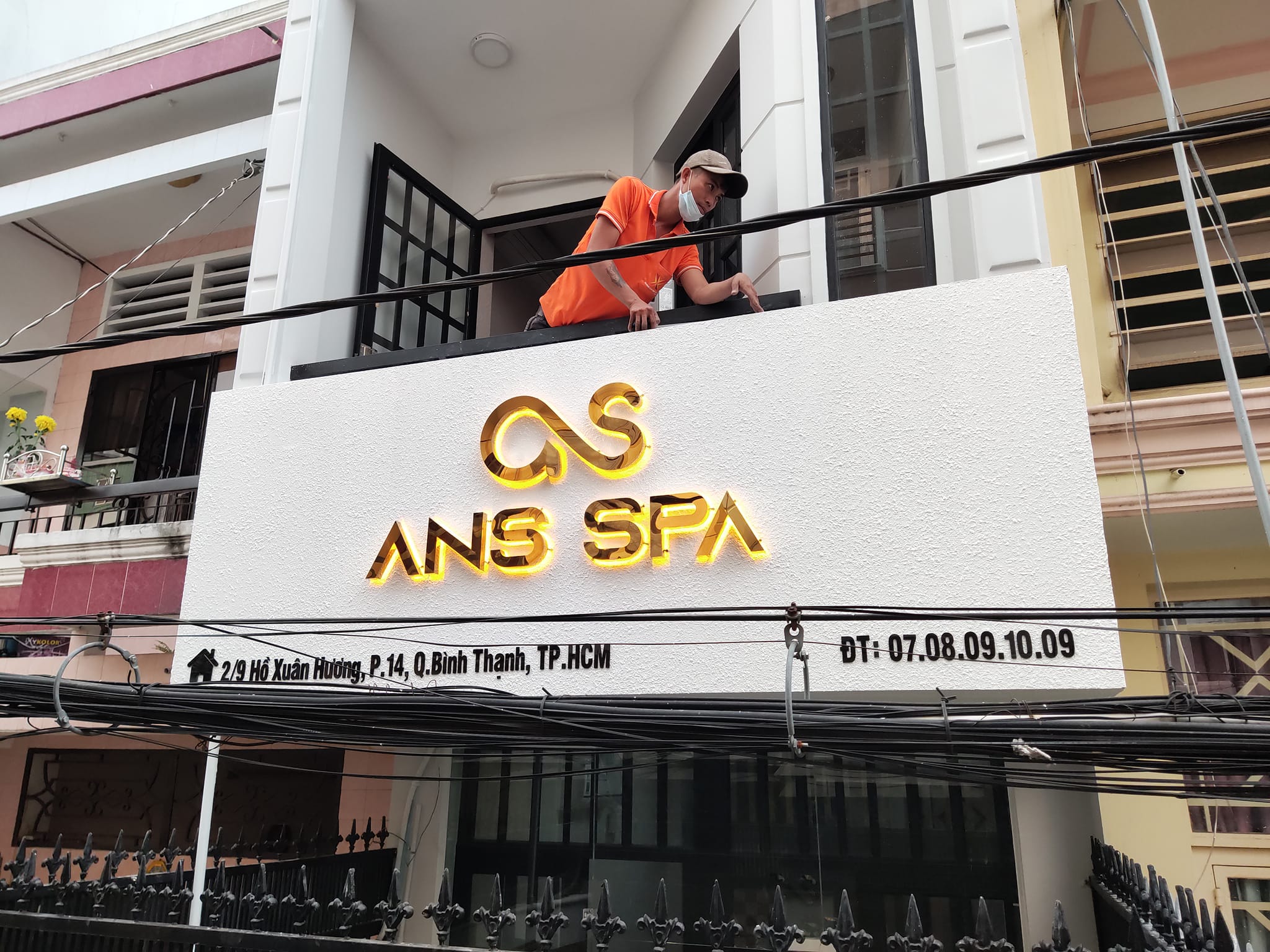 Thi công bảng hiệu Alu chữ nổi LED